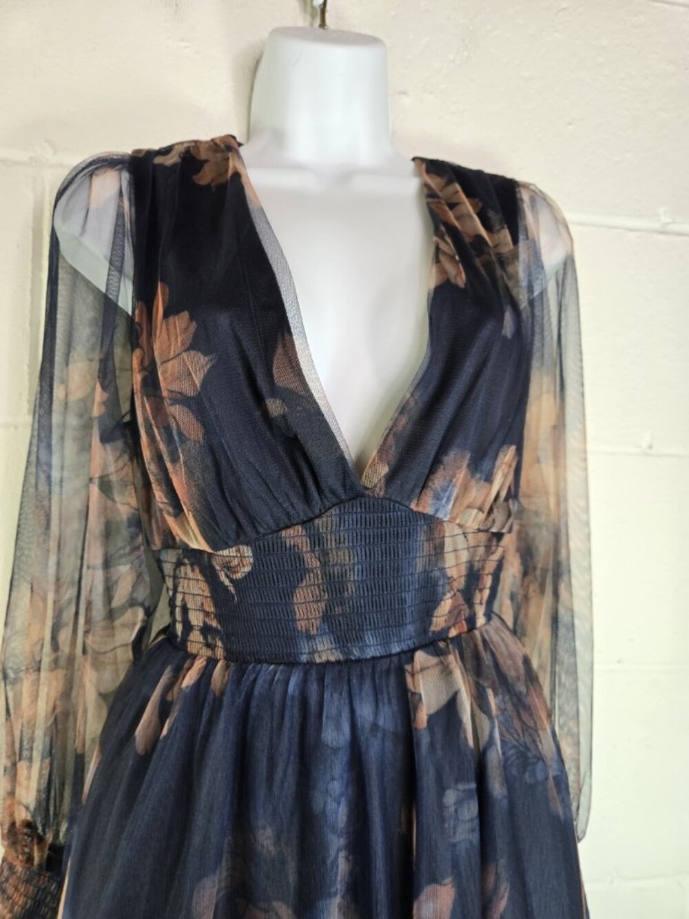 Baltic Born Layla Tulle Floral Maxi Formal Dress NEW - Picture 7 of 16